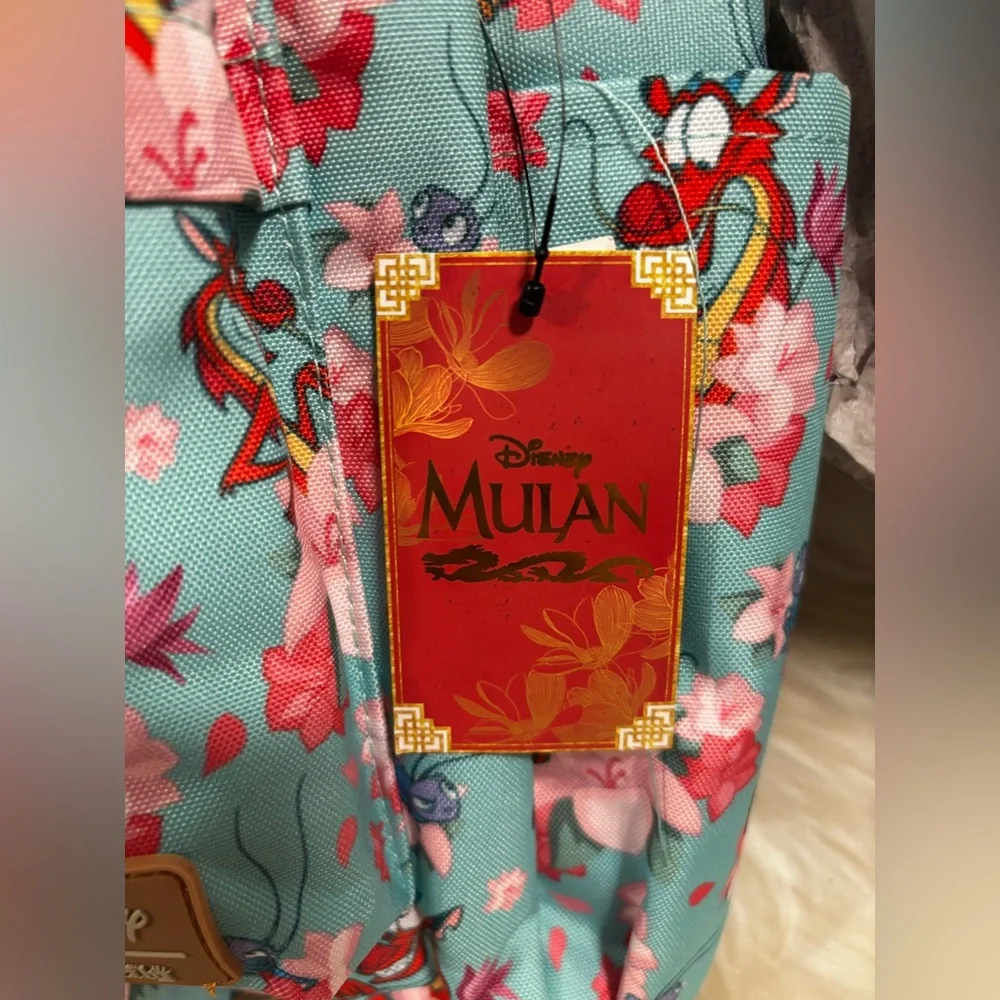 Loungefly Mulan Mushu and Cri-Kee Nylon Backpack “Rare” NWT